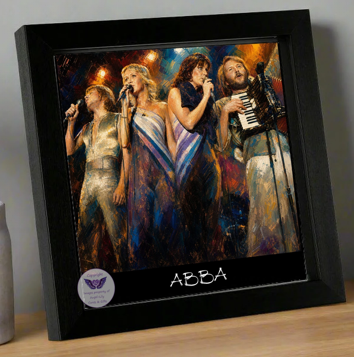 Image Size: 8" X 8", Black Wood Frame, Glass Front, Hanging Frame, Image Type: Print, 3D Decoupage effect: £15.00