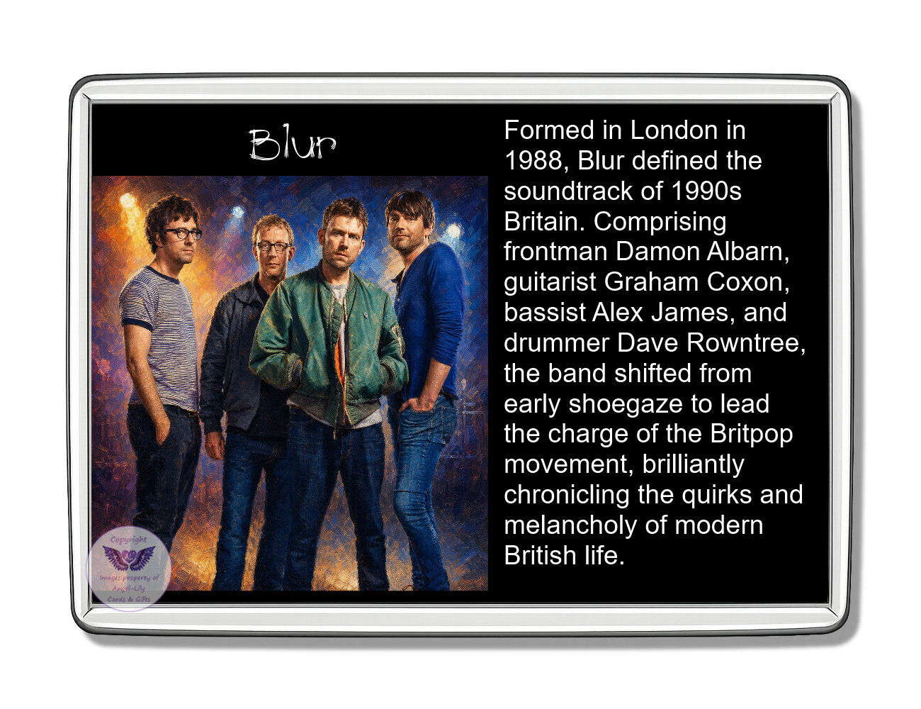 Image Size: 90 X 60mm, Clear plastic , Single sided, Image Type: Print, Magnetic strip attached, 2D Effect: £5.00