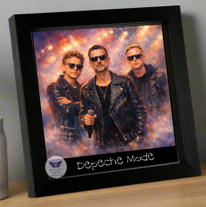 Image Size: 8" X 8", Black Wood Frame, Glass Front, Hanging Frame, Image Type: Print, 3D Decoupage effect: £15.00