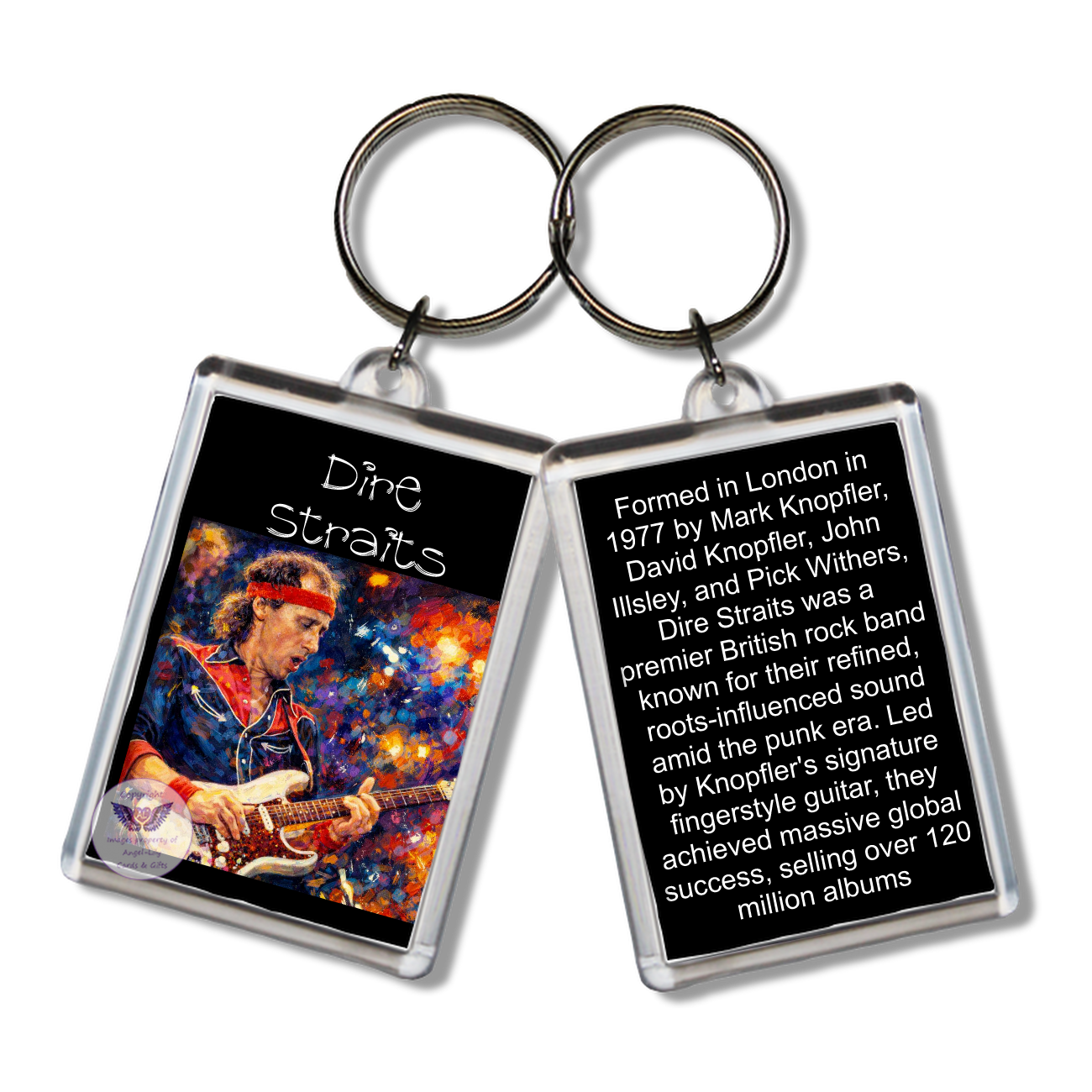 Image Size: 65 X 43mm, Clear plastic . Double sided, Image & brief bio, Image Type: Print, 2D Effect: £3.00