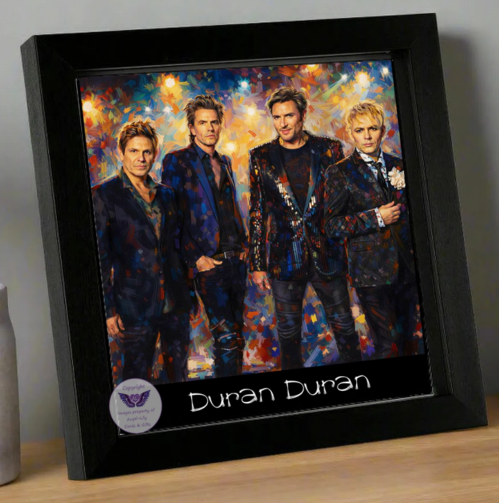Image Size: 8" X 8", Black Wood Frame, Glass Front, Hanging Frame, Image Type: Print, 3D Decoupage effect: £15.00