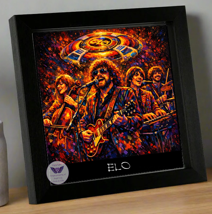 Image Size: 8" X 8", Black Wood Frame, Glass Front, Hanging Frame, Image Type: Print, 3D Decoupage effect: £15.00