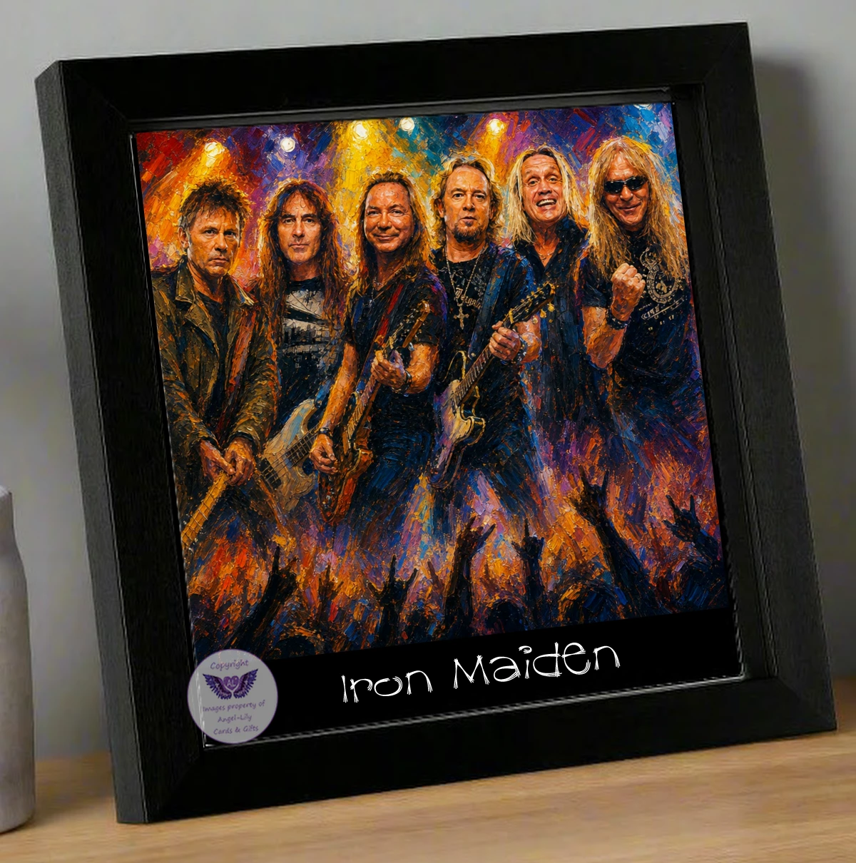 Image Size: 8" X 8", Black Wood Frame, Glass Front, Hanging Frame, Image Type: Print, 3D Decoupage effect: £15.00