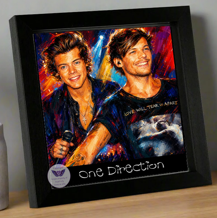Image Size: 8" X 8", Black Wood Frame, Glass Front, Hanging Frame, Image Type: Print, 3D Decoupage effect: £15.00