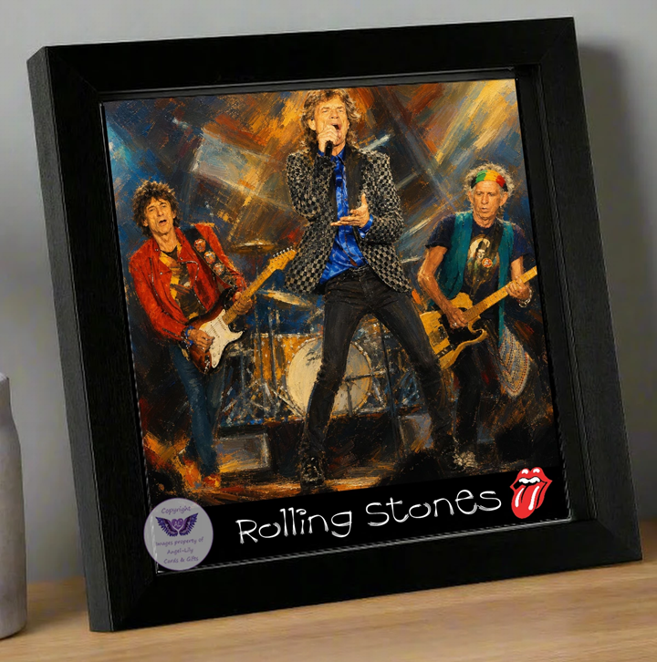 Image Size: 8" X 8", Black Wood Frame, Glass Front, Hanging Frame, Image Type: Print, 3D Decoupage effect: £15.00