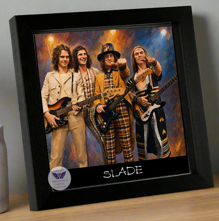 Image Size: 8" X 8", Black Wood Frame, Glass Front, Hanging Frame, Image Type: Print, 3D Decoupage effect: £15.00