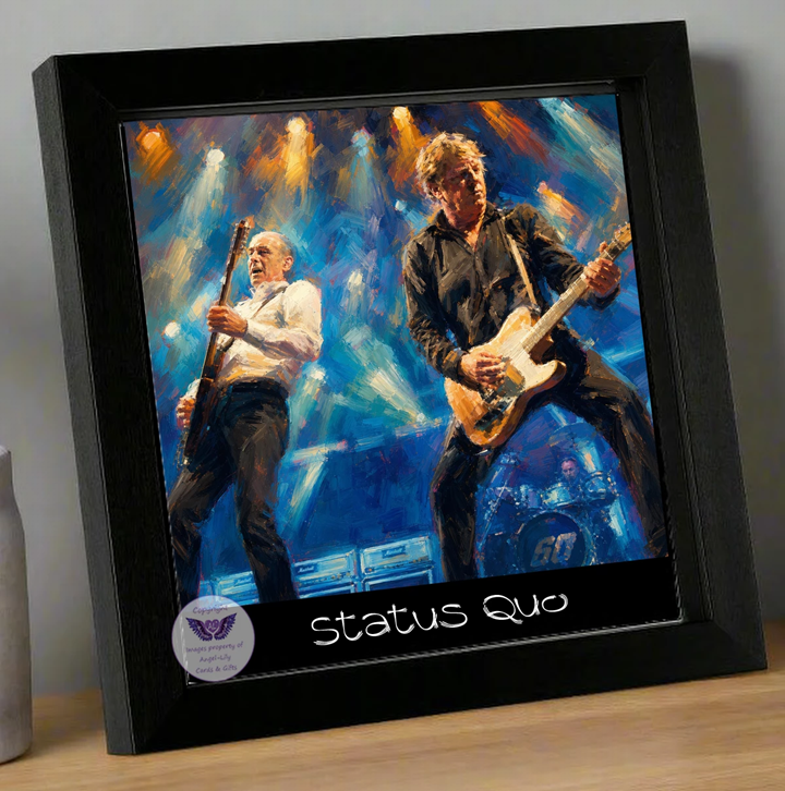 Image Size: 8" X 8", Black Wood Frame, Glass Front, Hanging Frame, Image Type: Print, 3D Decoupage effect: £15.00
