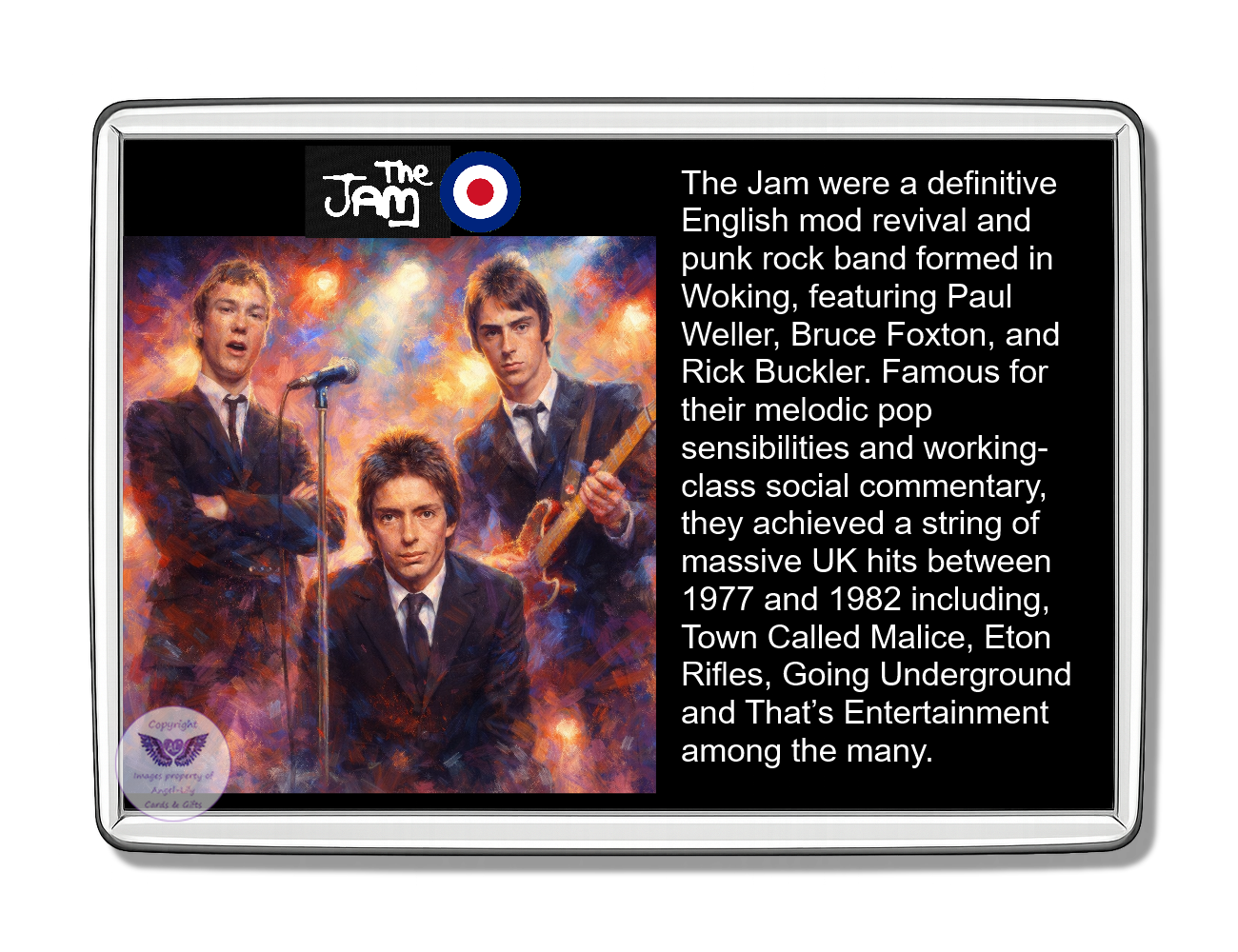 Image Size: 90 X 60mm, Clear plastic , Single sided, Image Type: Print, Magnetic strip attached, 2D Effect: £5.00