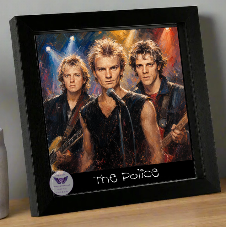 Image Size: 8" X 8", Black Wood Frame, Glass Front, Hang or free standing, Image Type: Print, 3D Decoupage effect: £15.00