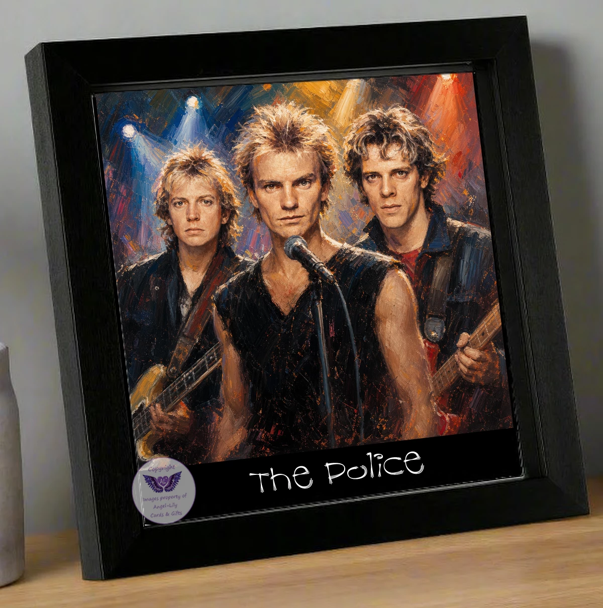 Image Size: 8" X 8", Black Wood Frame, Glass Front, Hang or free standing, Image Type: Print, 3D Decoupage effect: £15.00