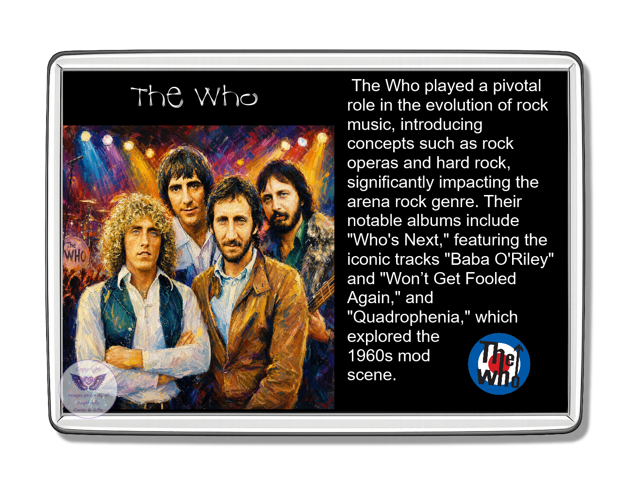 Image Size: 90 X 60mm, Clear plastic , Single sided, Image Type: Print, Magnetic strip attached, 2D Effect: £5.00