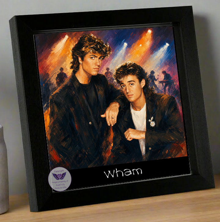 Image Size: 8" X 8", Black Wood Frame, Glass Front, Hanging Frame, Image Type: Print, 3D Decoupage effect: £15.00