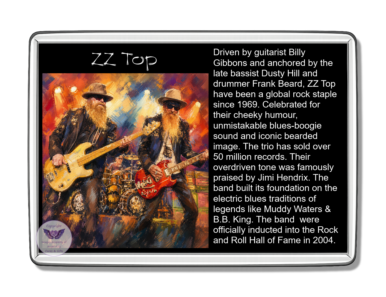 Image Size: 90 X 60mm, Clear plastic , Single sided, Image Type: Print, Magnetic strip attached, 2D Effect: £5.00