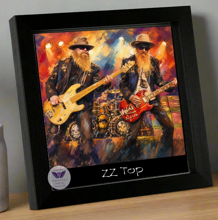 Image Size: 8" X 8", Black Wood Frame, Glass Front, Hanging Frame, Image Type: Print, 3D Decoupage effect: £15.00