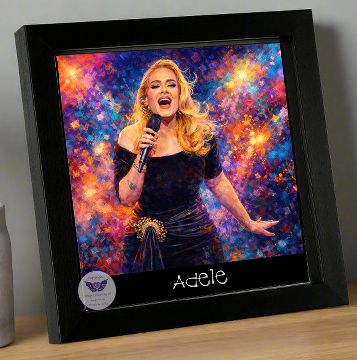 Image Size: 8" X 8", Black Wood Frame, Glass Front, Hanging Frame, Image Type: Print, 3D Decoupage effect: £15.00