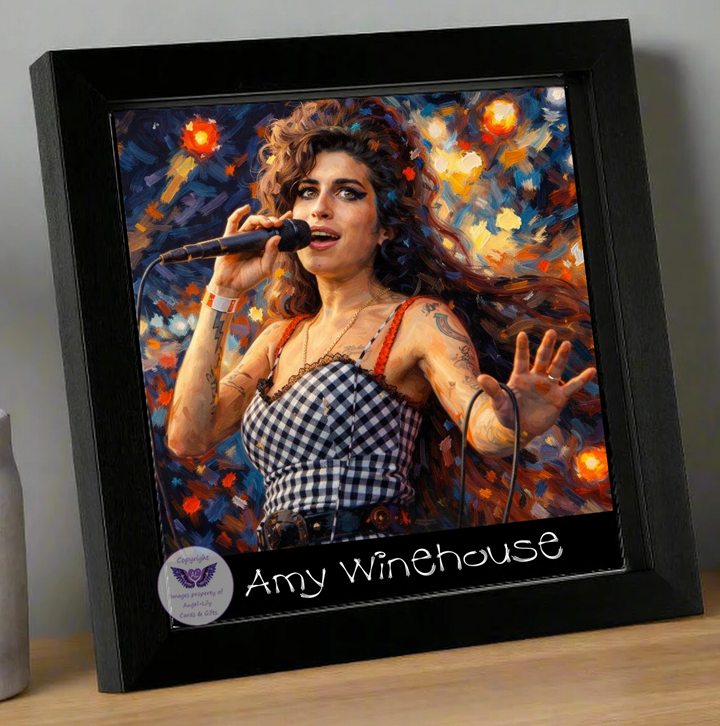 Image Size: 8" X 8", Black Wood Frame, Glass Front, Hanging Frame, Image Type: Print, 3D Decoupage effect: £15.00