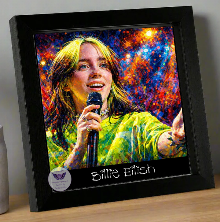 Image Size: 8" X 8", Black Wood Frame, Glass Front, Hanging Frame, Image Type: Print, 3D Decoupage effect: £15.00