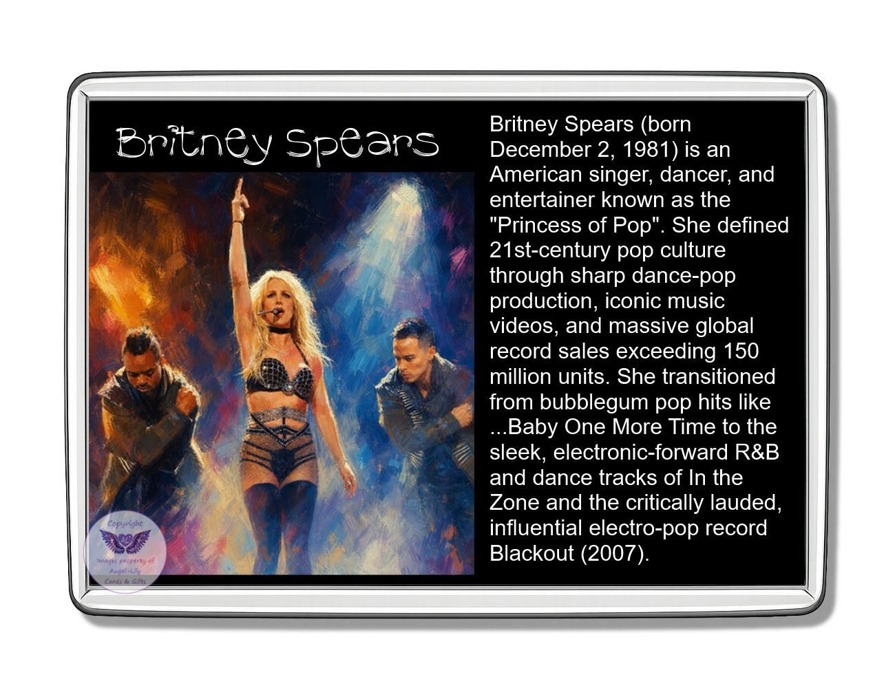Image Size: 90 X 60mm, Clear plastic , Single sided, Image Type: Print, Magnetic strip attached, 2D Effect: £5.00