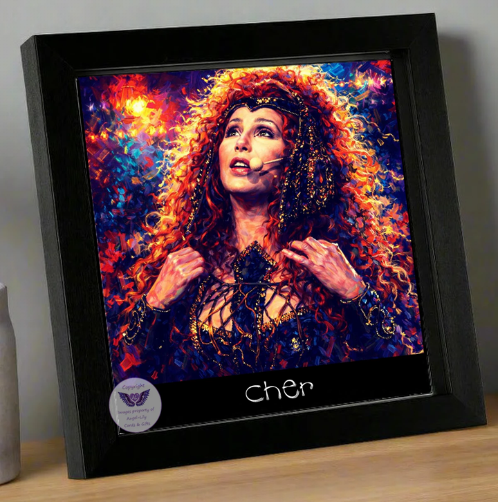 Image Size: 8" X 8", Black Wood Frame, Glass Front, Hanging Frame, Image Type: Print, 3D Decoupage effect: £15.00