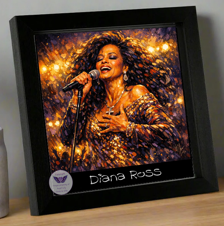 Image Size: 8" X 8", Black Wood Frame, Glass Front, Hanging Frame, Image Type: Print, 3D Decoupage effect: £15.00