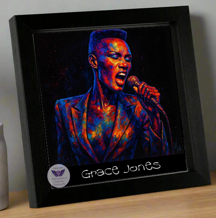 Image Size: 8" X 8", Black Wood Frame, Glass Front, Hanging Frame, Image Type: Print, 3D Decoupage effect: £15.00