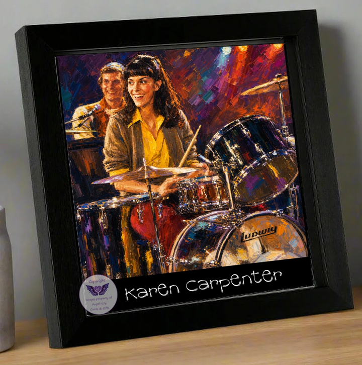 Image Size: 8" X 8", Black Wood Frame, Glass Front, Hanging Frame, Image Type: Print, 3D Decoupage effect: £15.00