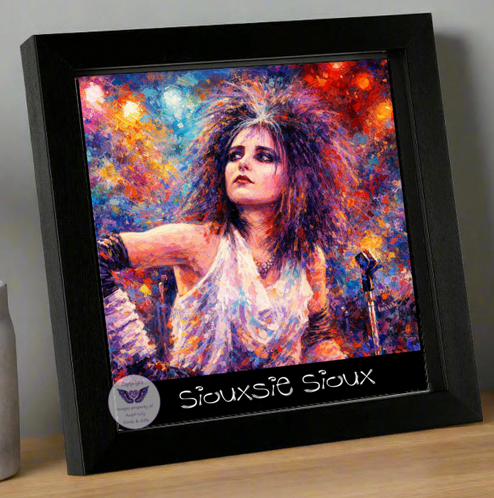 Image Size: 8" X 8", Black Wood Frame, Glass Front, Hanging Frame, Image Type: Print, 3D Decoupage effect: £15.00