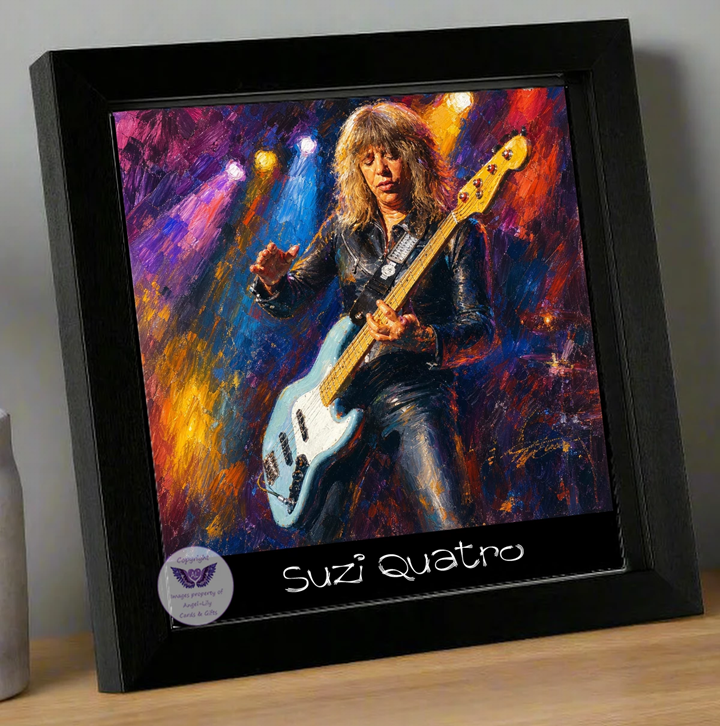 Image Size: 8" X 8", Black Wood Frame, Glass Front, Hanging Frame, Image Type: Print, 3D Decoupage effect: £15.00