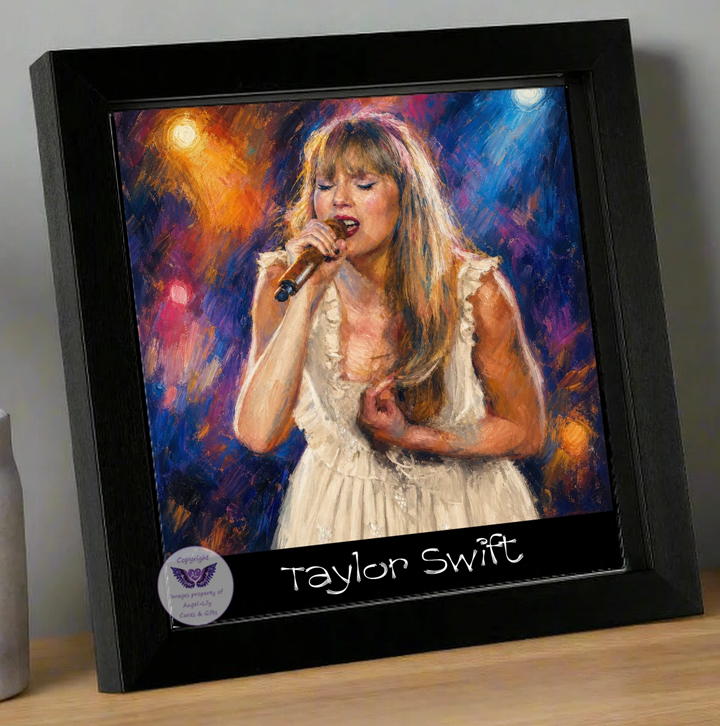 Image Size: 8" X 8", Black Wood Frame, Glass Front, Hanging Frame, Image Type: Print, 3D Decoupage effect: £15.00