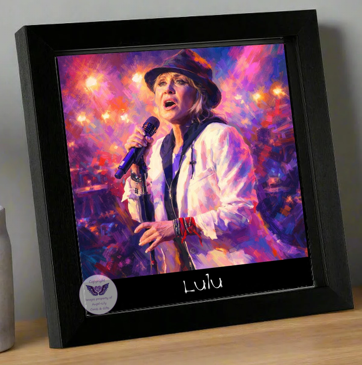 Image Size: 8" X 8", Black Wood Frame, Glass Front, Hanging Frame, Image Type: Print, 3D Decoupage effect: £15.00