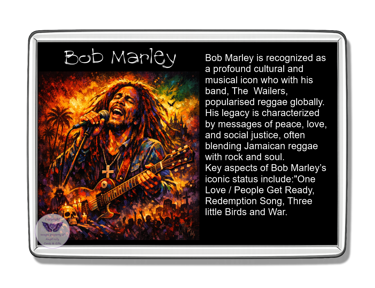 Image Size: 90 X 60mm, Clear plastic , Single sided, Image Type: Print, Magnetic strip attached, 2D Effect: £5.00