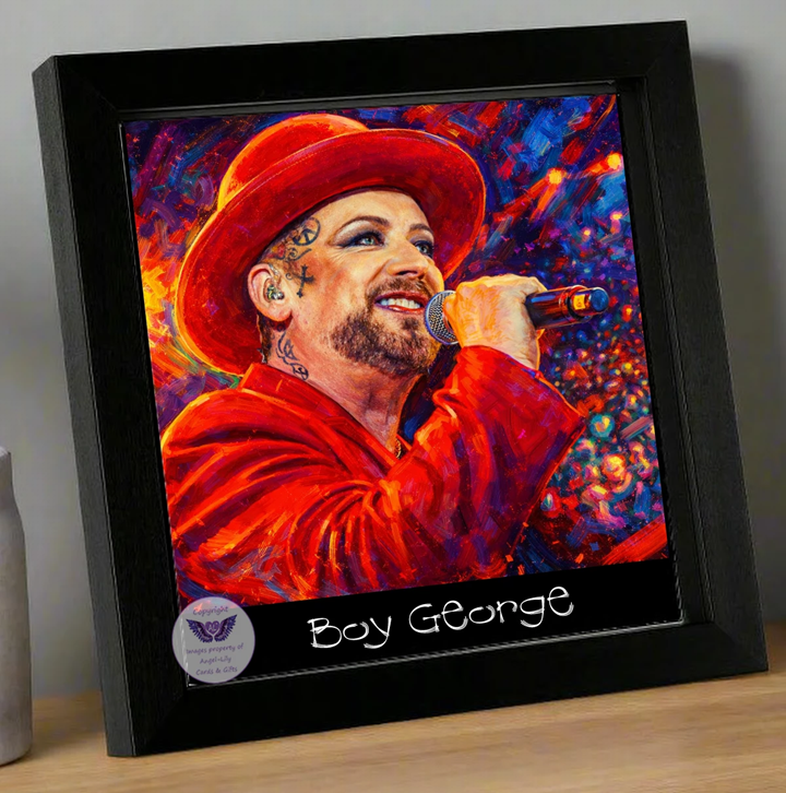 Image Size: 8" X 8", Black Wood Frame, Glass Front, Hanging Frame, Image Type: Print, 3D Decoupage effect: £15.00