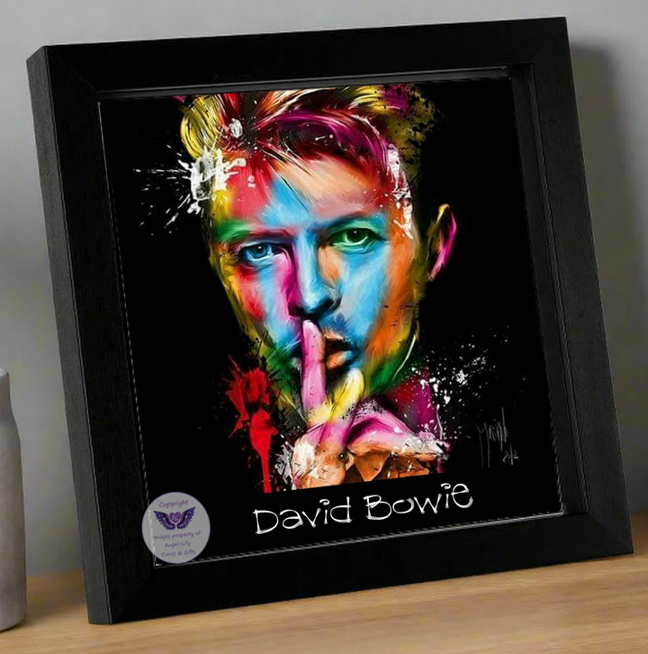 Image Size: 8" X 8", Black Wood Frame, Glass Front, Hanging Frame, Image Type: Print, 3D Decoupage effect: £15.00