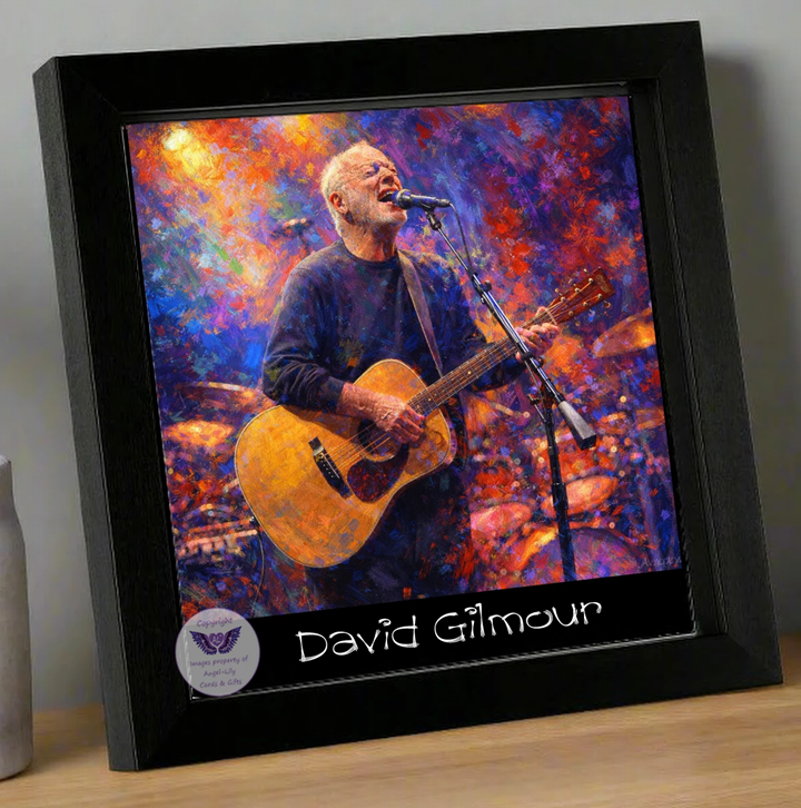 Image Size: 8" X 8", Black Wood Frame, Glass Front, Hanging Frame, Image Type: Print, 3D Decoupage effect: £15.00
