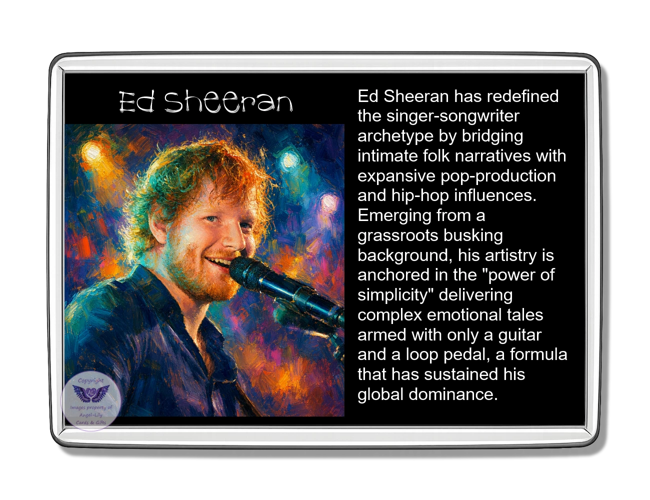 Image Size: 90 X 60mm, Clear plastic , Single sided, Image Type: Print, Magnetic strip attached, 2D Effect: £5.00