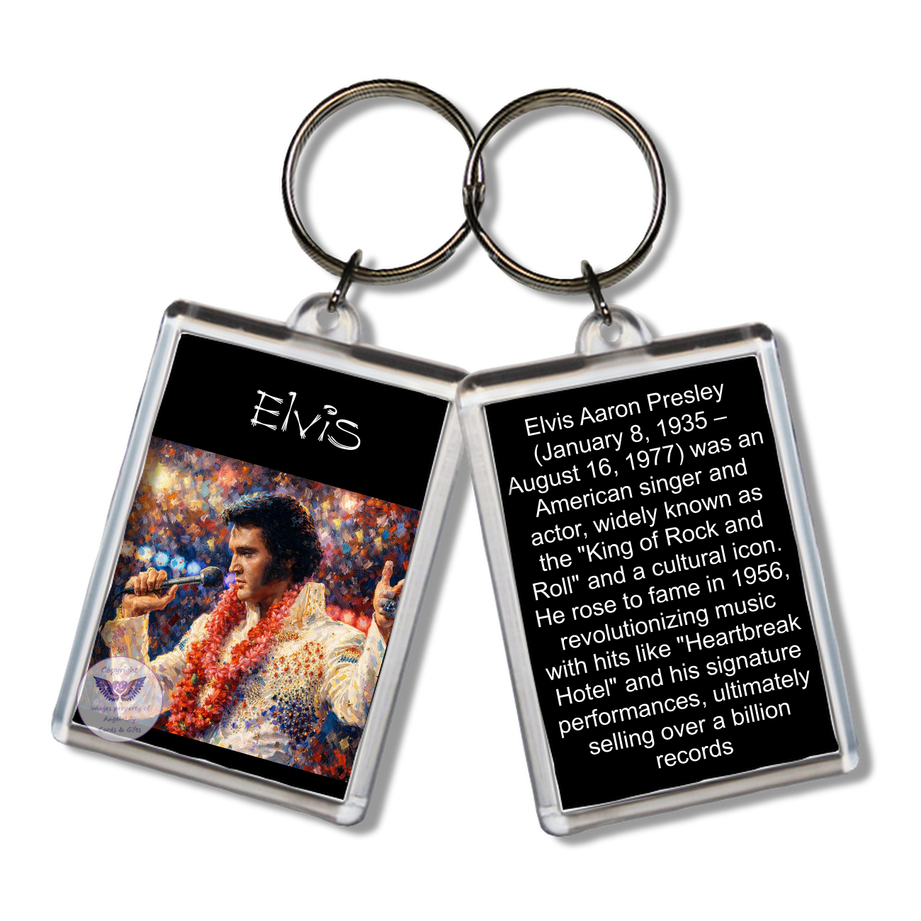 mage Size: 65 X 43mm, Clear plastic . Double sided, Image & brief bio, Image Type: Print, 2D Effect: £3.00
