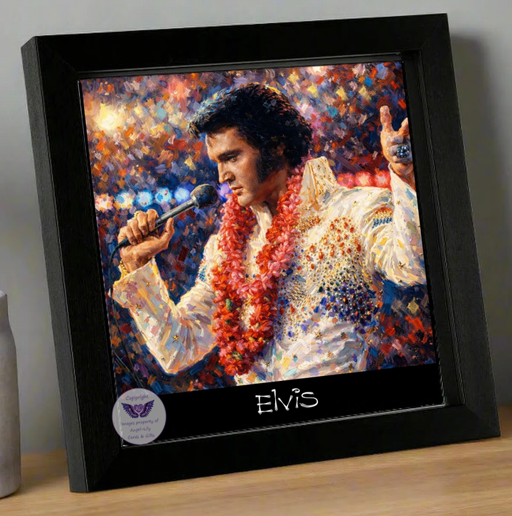 Image Size: 8" X 8", Black Wood Frame, Glass Front, Hanging Frame, Image Type: Print, 3D Decoupage effect: £15.00