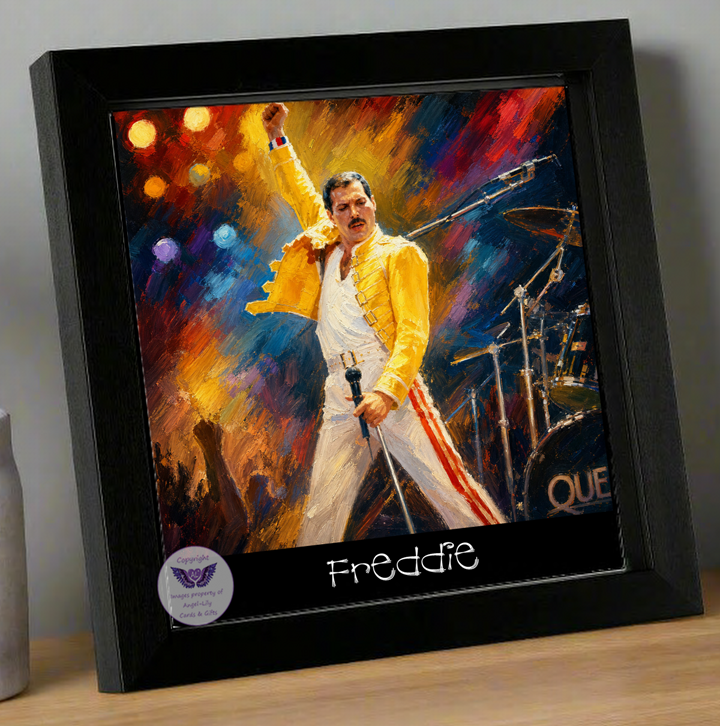 Image Size: 8" X 8", Black Wood Frame, Glass Front, Hanging Frame, Image Type: Print, 3D Decoupage effect: £15.00