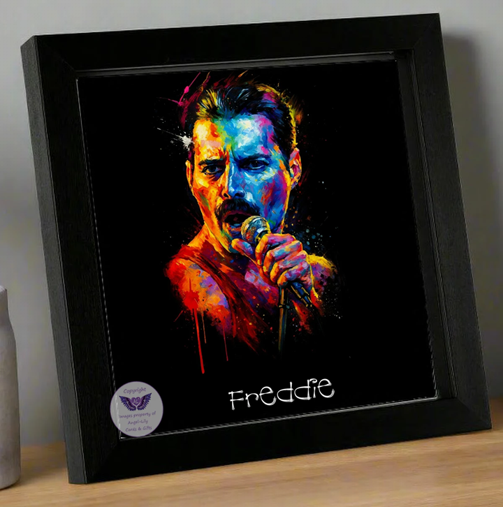 Image Size: 8" X 8", Black Wood Frame, Glass Front, Hanging Frame, Image Type: Print, 3D Decoupage effect: £15.00