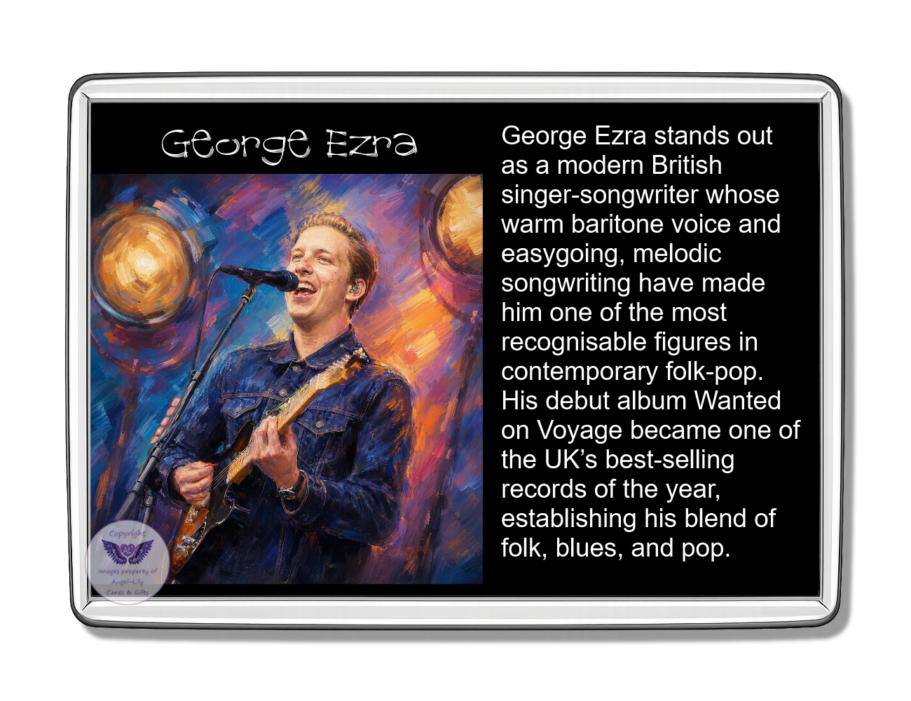 Image Size: 90 X 60mm, Clear plastic , Single sided, Image Type: Print, Magnetic strip attached, 2D Effect: £5.00