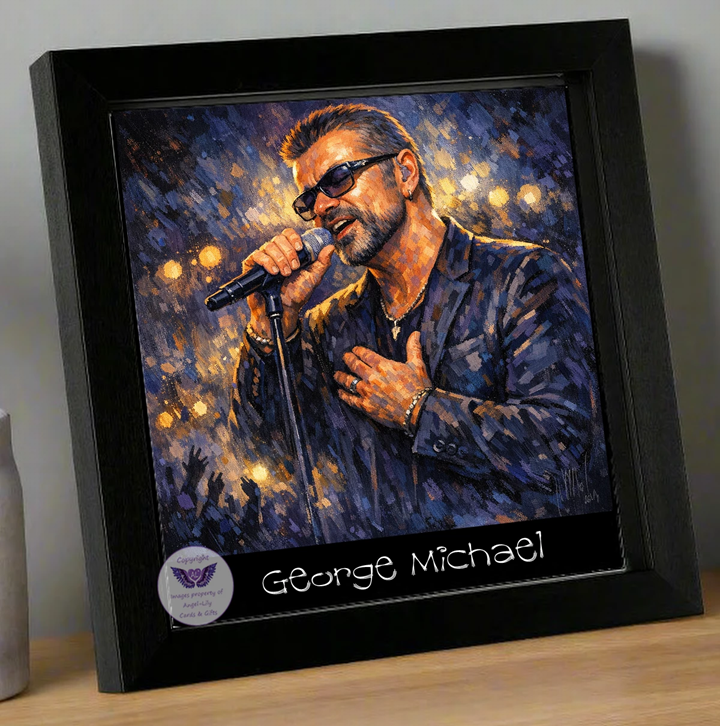 Image Size: 8" X 8", Black Wood Frame, Glass Front, Hanging Frame, Image Type: Print, 3D Decoupage effect: £15.00