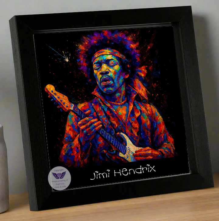 Image Size: 8" X 8", Black Wood Frame, Glass Front, Hanging Frame, Image Type: Print, 3D Decoupage effect: £15.00