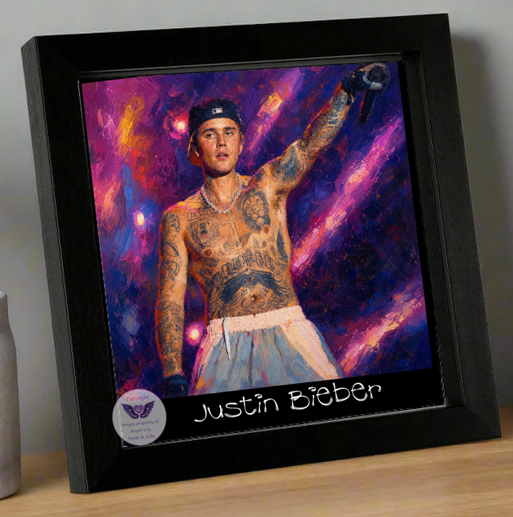 Image Size: 8" X 8", Black Wood Frame, Glass Front, Hanging Frame, Image Type: Print, 3D Decoupage effect: £15.00