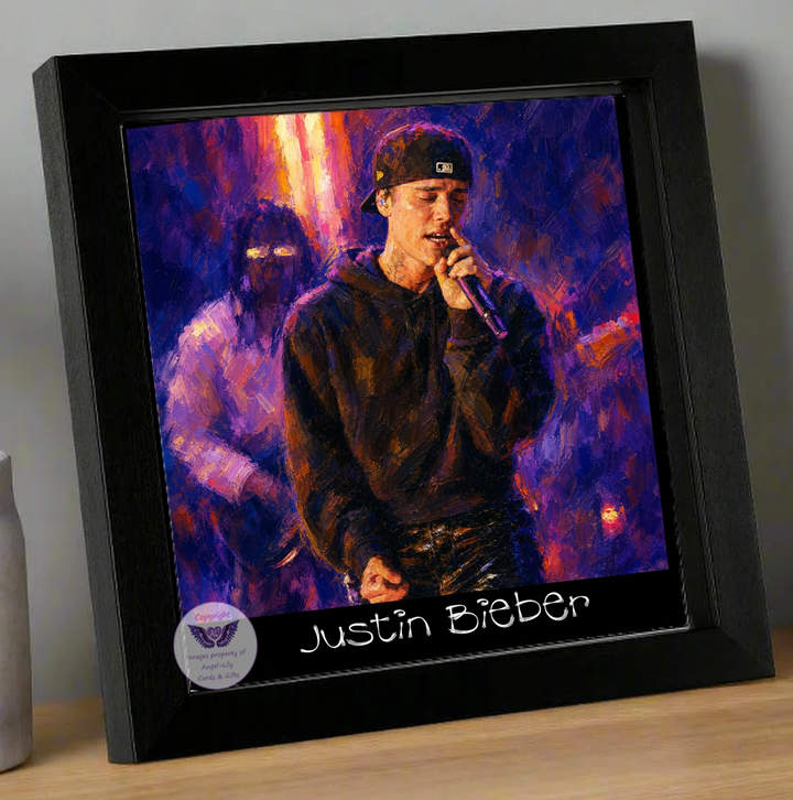 Image Size: 8" X 8", Black Wood Frame, Glass Front, Hanging Frame, Image Type: Print, 3D Decoupage effect: £15.00