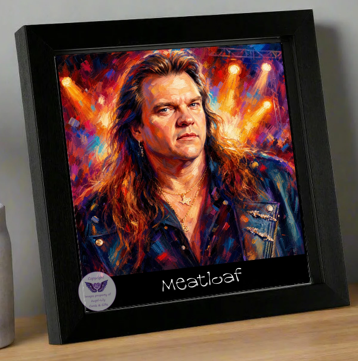 Image Size: 8" X 8", Black Wood Frame, Glass Front, Hanging Frame, Image Type: Print, 3D Decoupage effect: £15.00