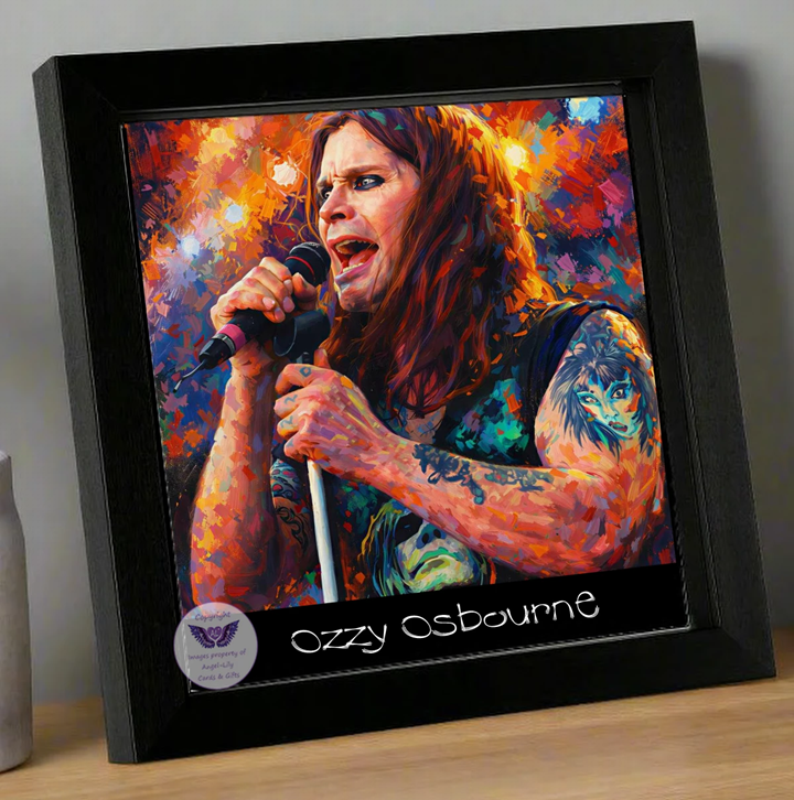 Image Size: 8" X 8", Black Wood Frame, Glass Front, Hanging Frame, Image Type: Print, 3D Decoupage effect: £15.00
