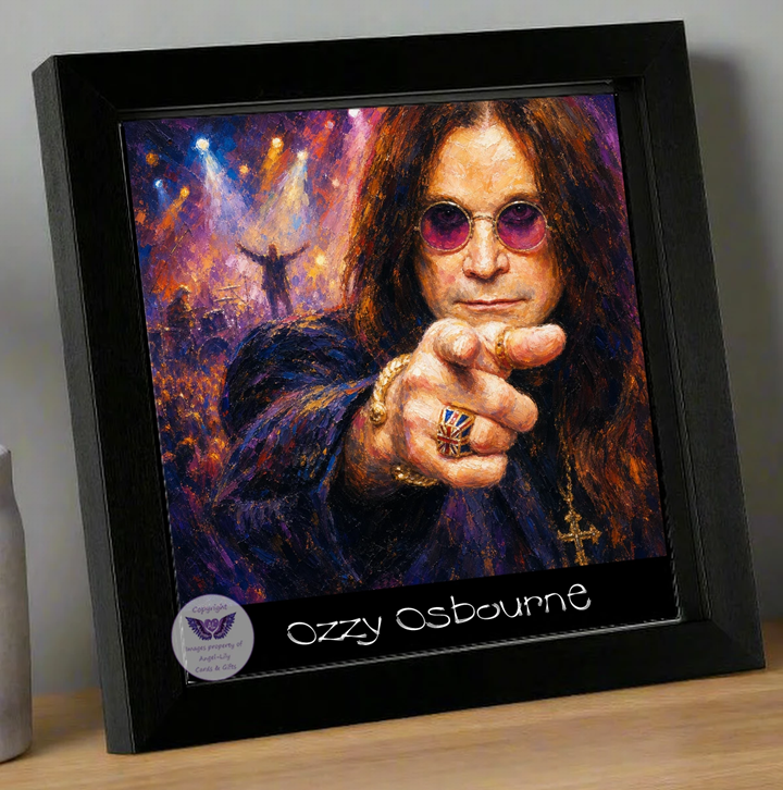 Image Size: 8" X 8", Black Wood Frame, Glass Front, Hanging Frame, Image Type: Print, 3D Decoupage effect: £15.00
