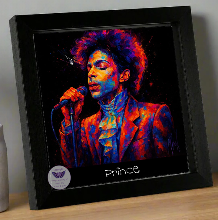 Image Size: 8" X 8", Black Wood Frame, Glass Front, Hanging Frame, Image Type: Print, 3D Decoupage effect: £15.00