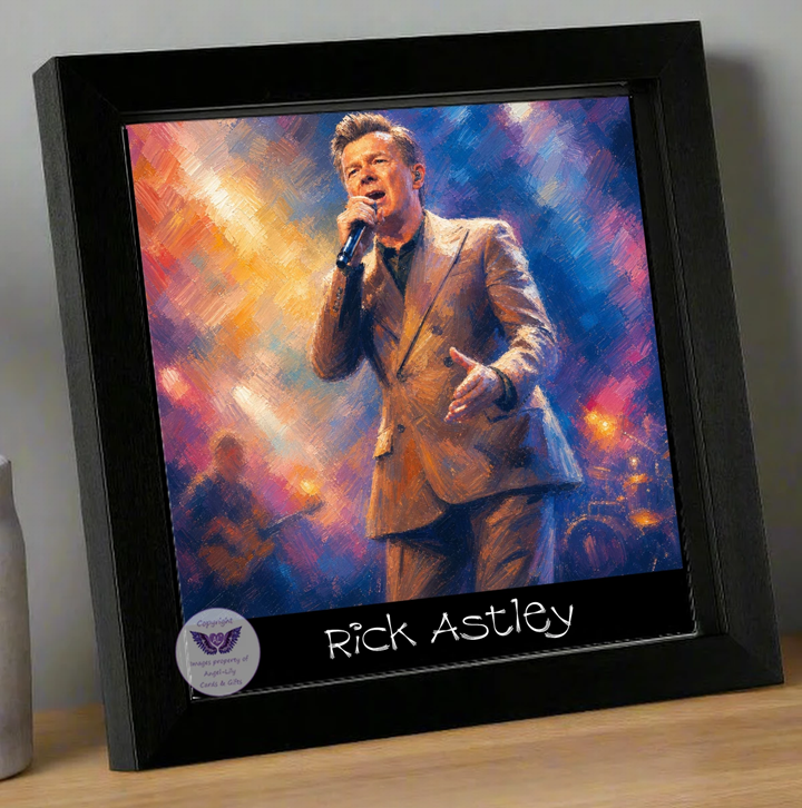 Image Size: 8" X 8", Black Wood Frame, Glass Front, Hanging Frame, Image Type: Print, 3D Decoupage effect: £15.00