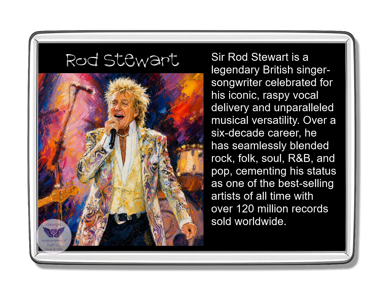 Image Size: 90 X 60mm, Clear plastic , Single sided, Image Type: Print, Magnetic strip attached, 2D Effect: £5.00